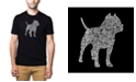 LA Pop Art Men's Premium Word Art T-Shirt - Pit bull